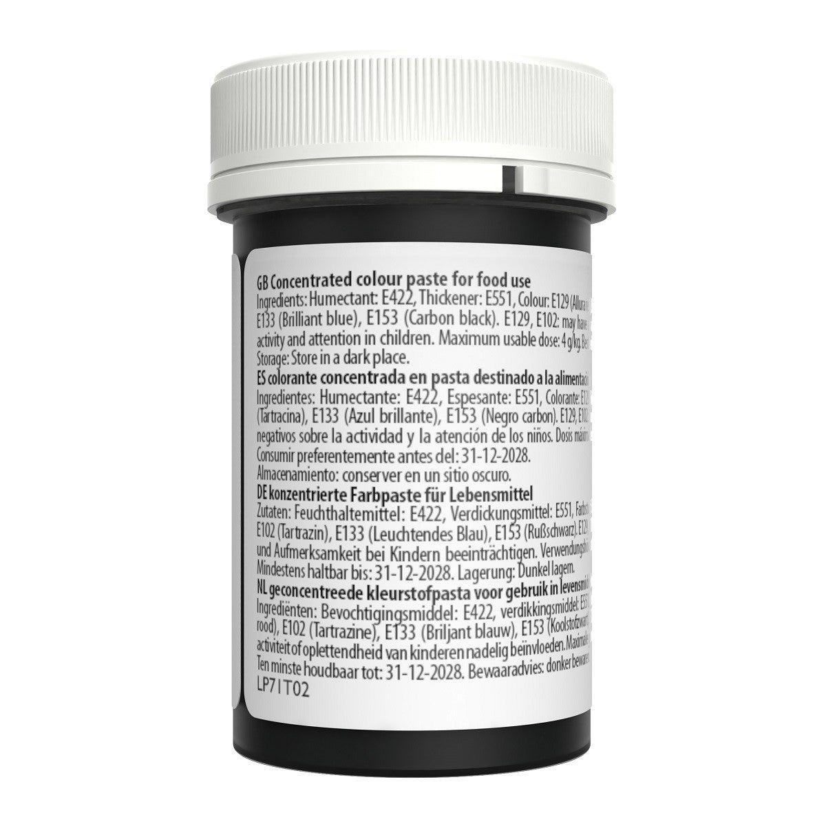 Sugarflair Paste Colour Pastel MIDNIGHT BLACK 25g