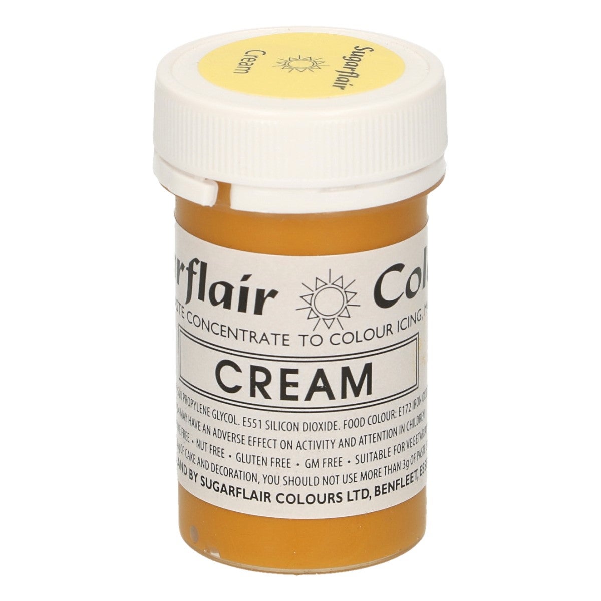 Sugarflair Paste Colour CREAM 25g