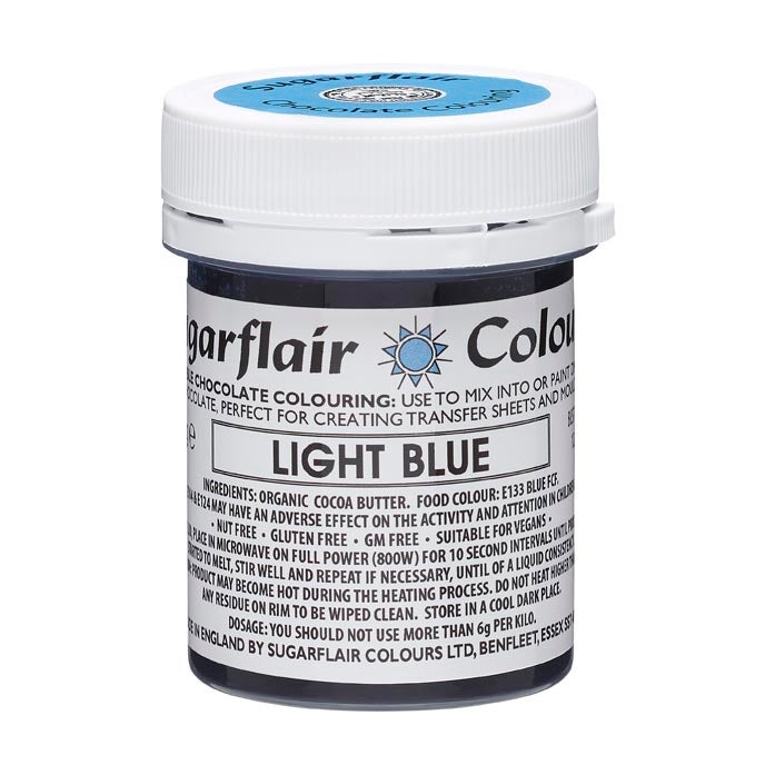 Sugarflair Chocolate Colour Light Blue 35g