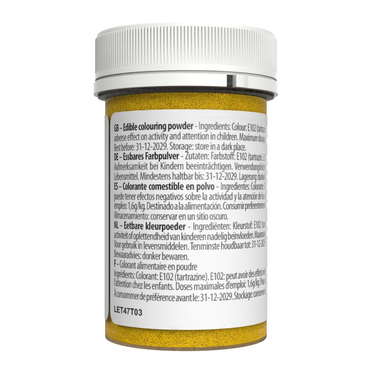 Sugarflair Blossom Tint Dust Lemon Yellow 5g