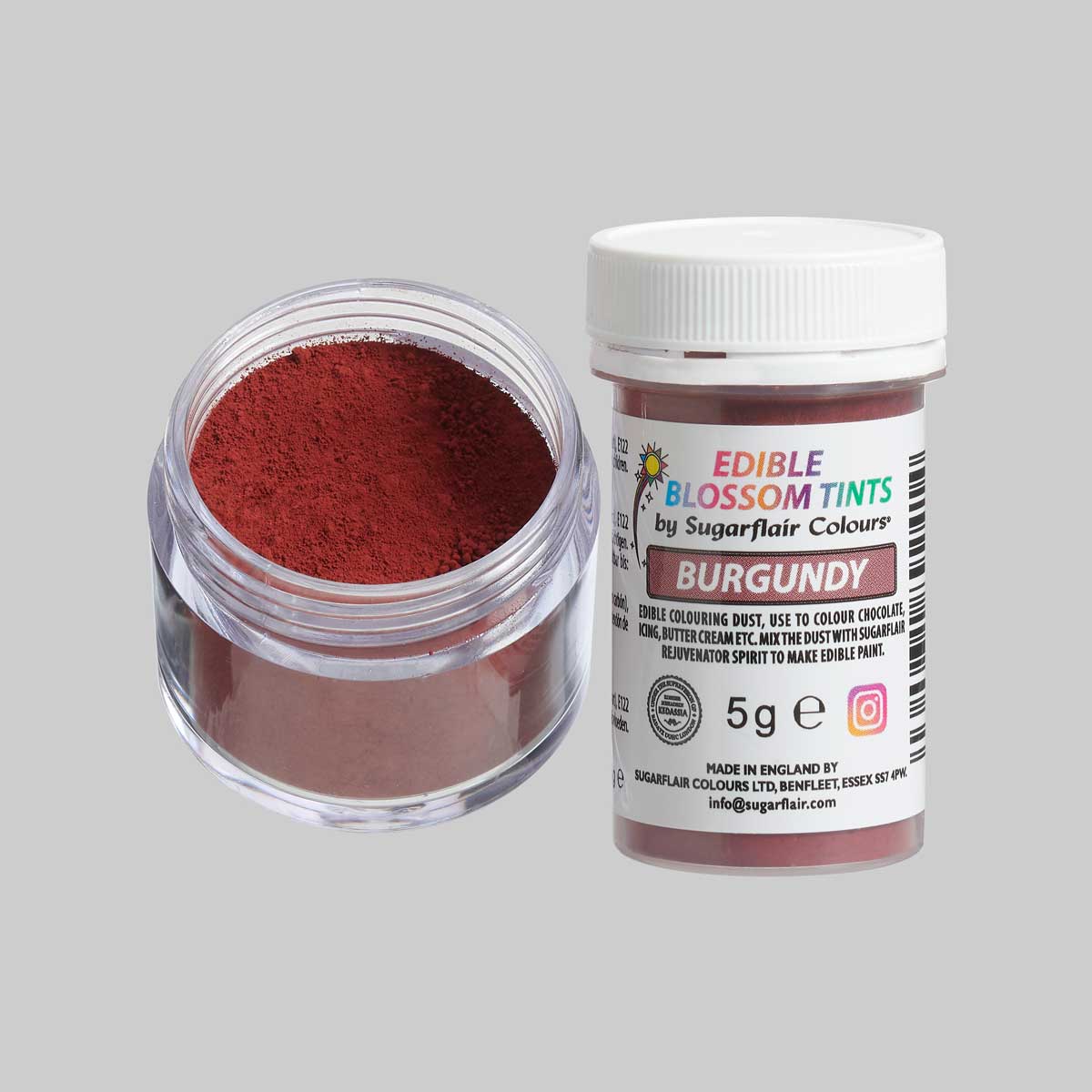 Sugarflair Blossom Tint Dust Burgundy 5g