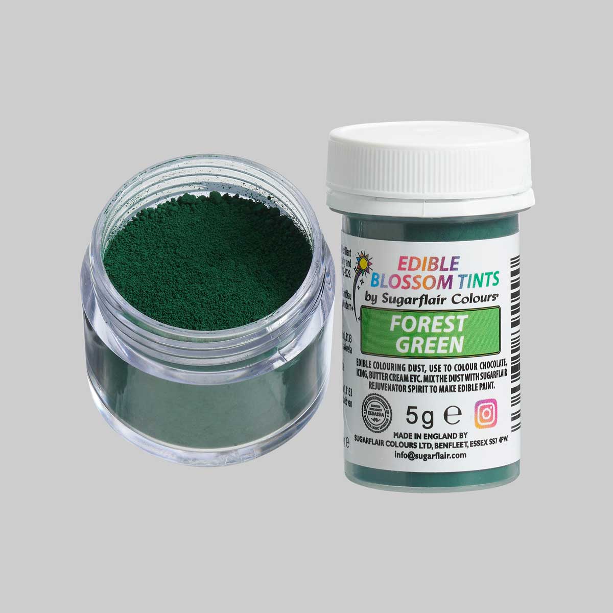 Sugarflair Blossom Tint Dust Forest Green 5g