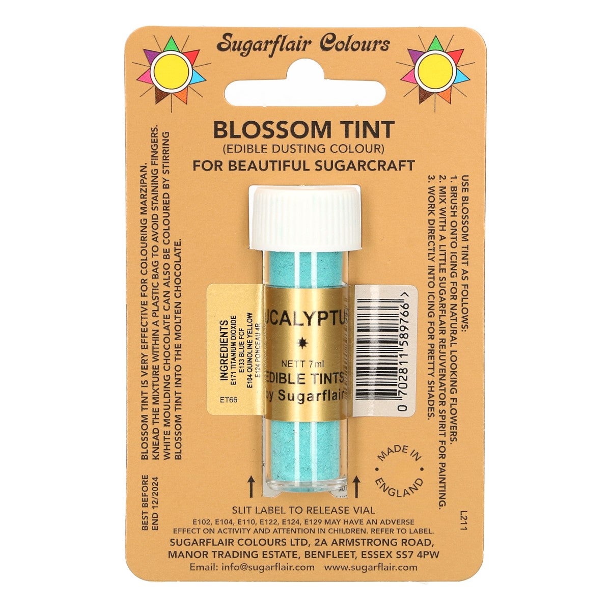 Sugarflair Dusting Colour EUCALYPTUS, 7ml