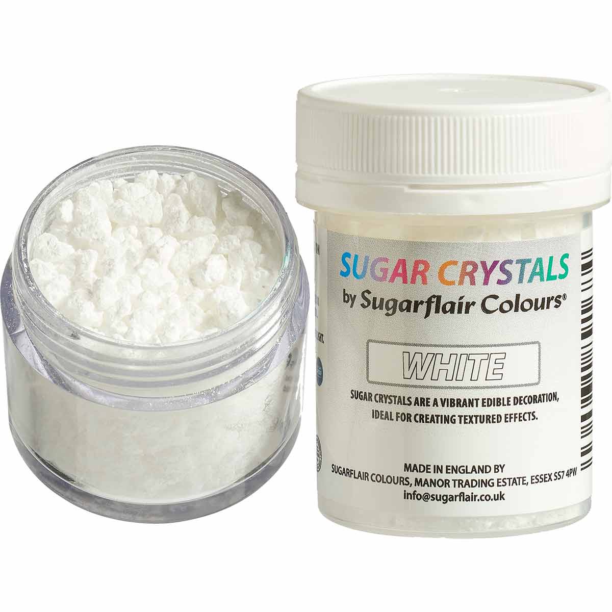 Sugarflair Suikerkristallen Wit 40 g