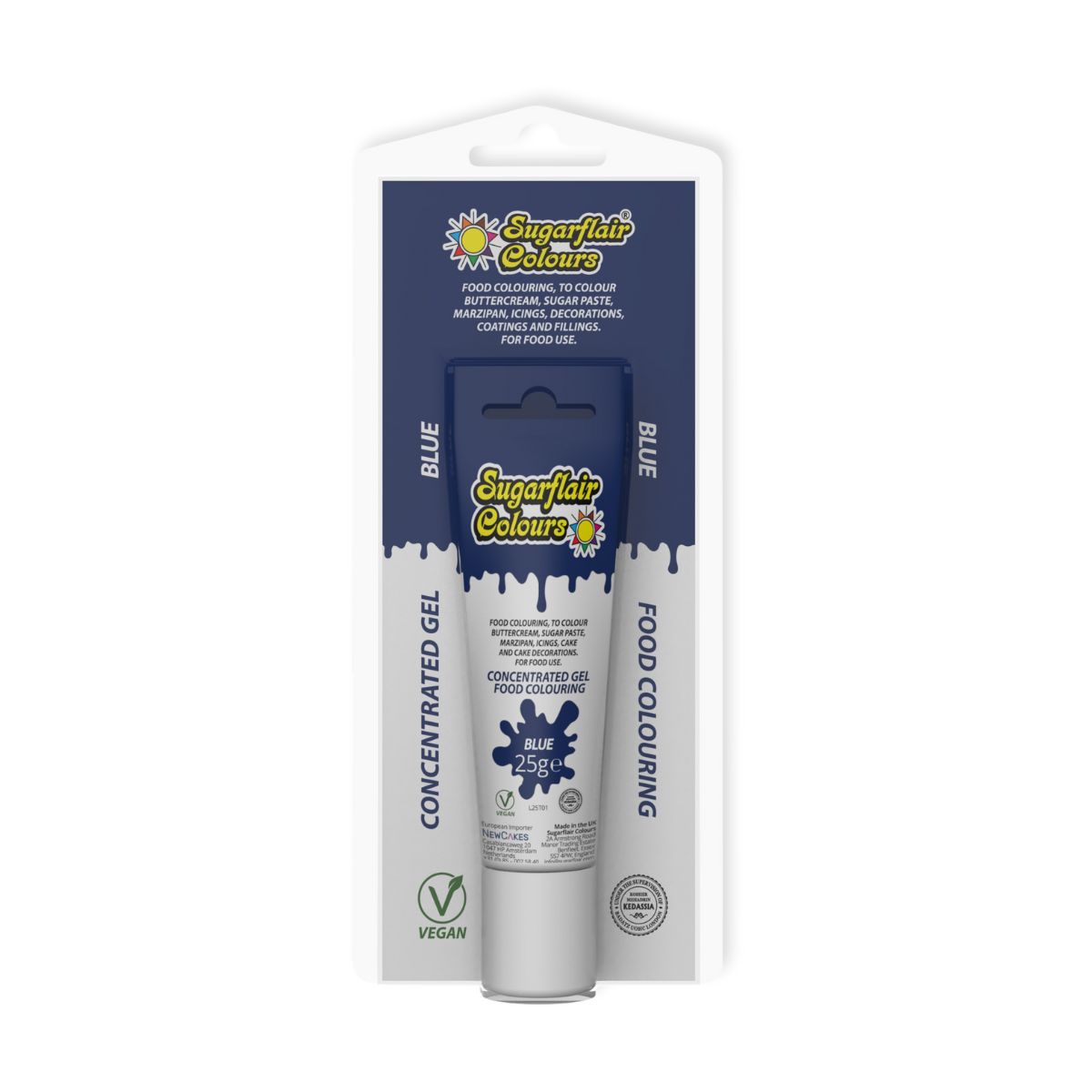 Sugarflair Gel Colour Tube Blauw 25 g