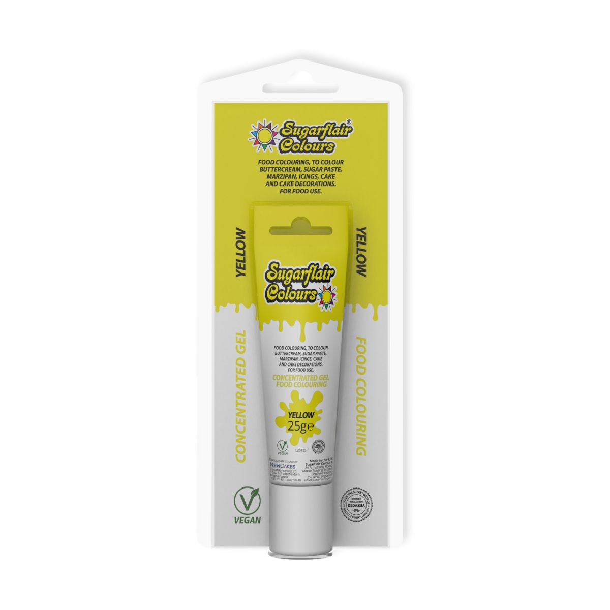 Sugarflair Gel Colour Tube Geel 25 g