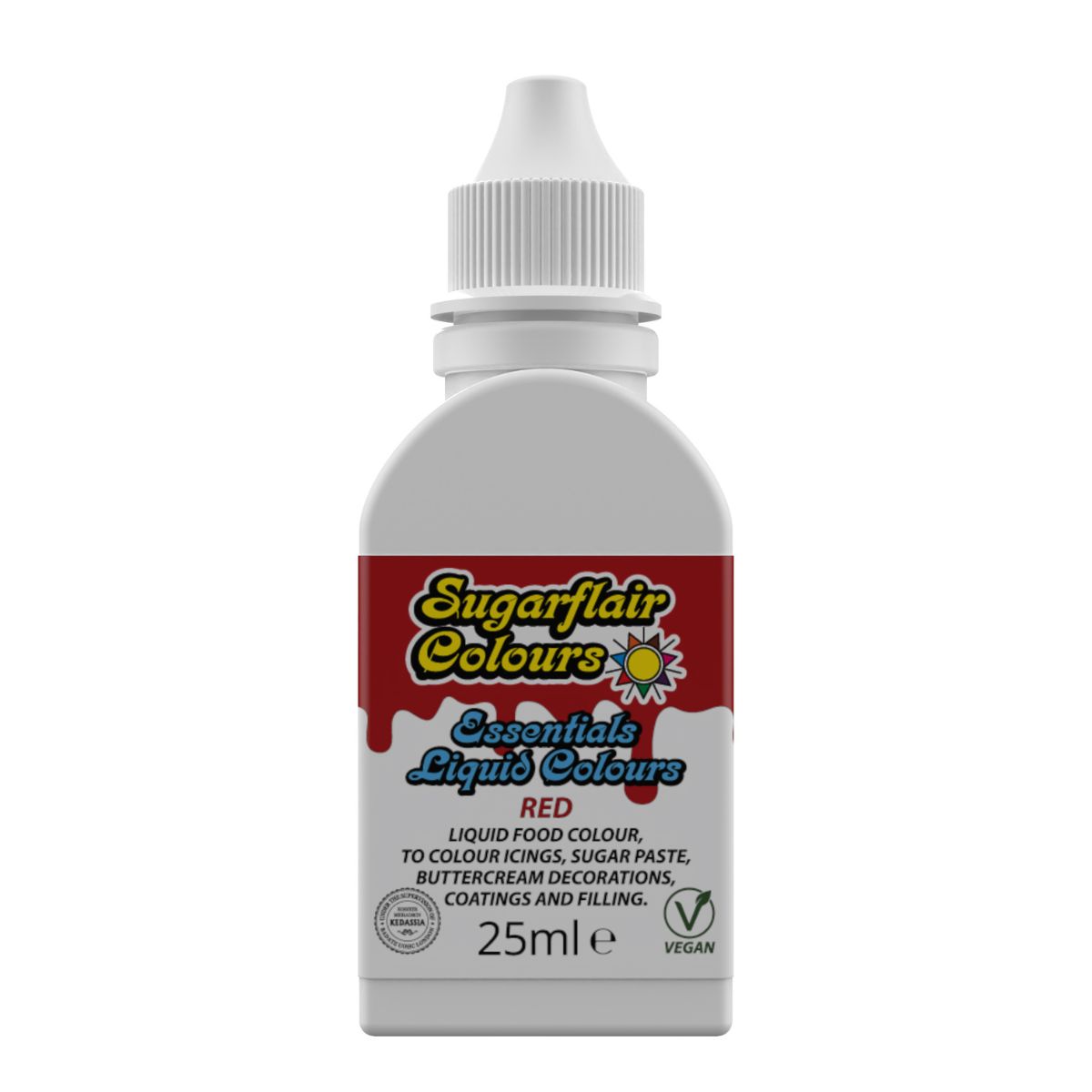 Sugarflair Liquid Colour Rood 25 ml