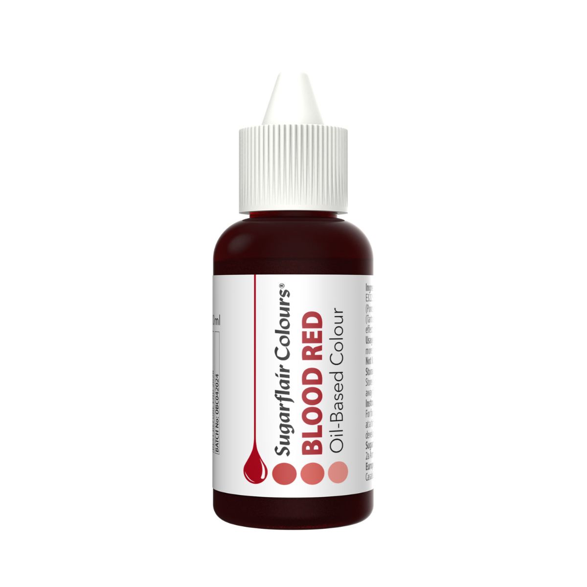 Sugarflair Oil Based Colour - Blood Red 30ml