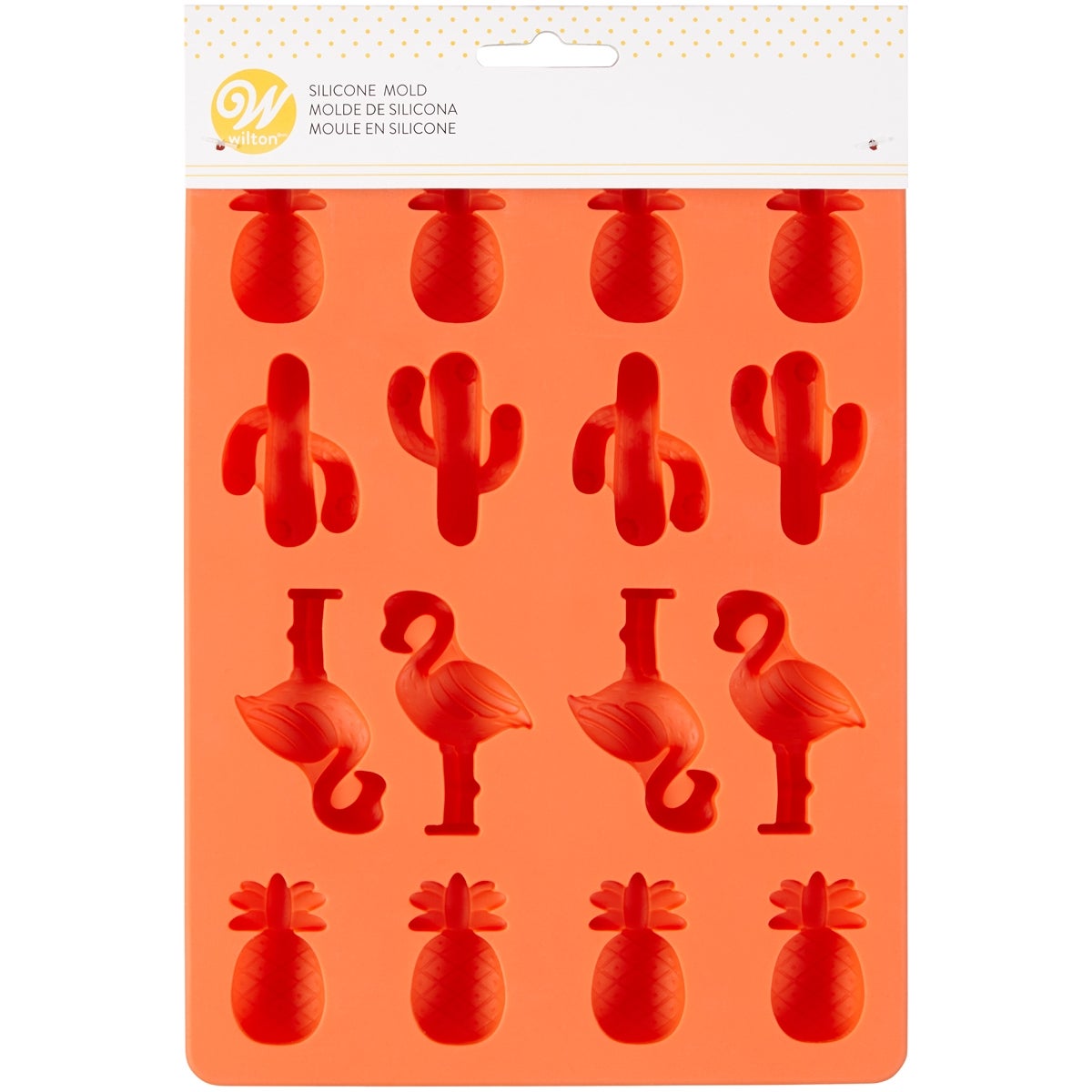 Wilton Silicone Candy Mould -Pinapple/Cacti/Flamingo-