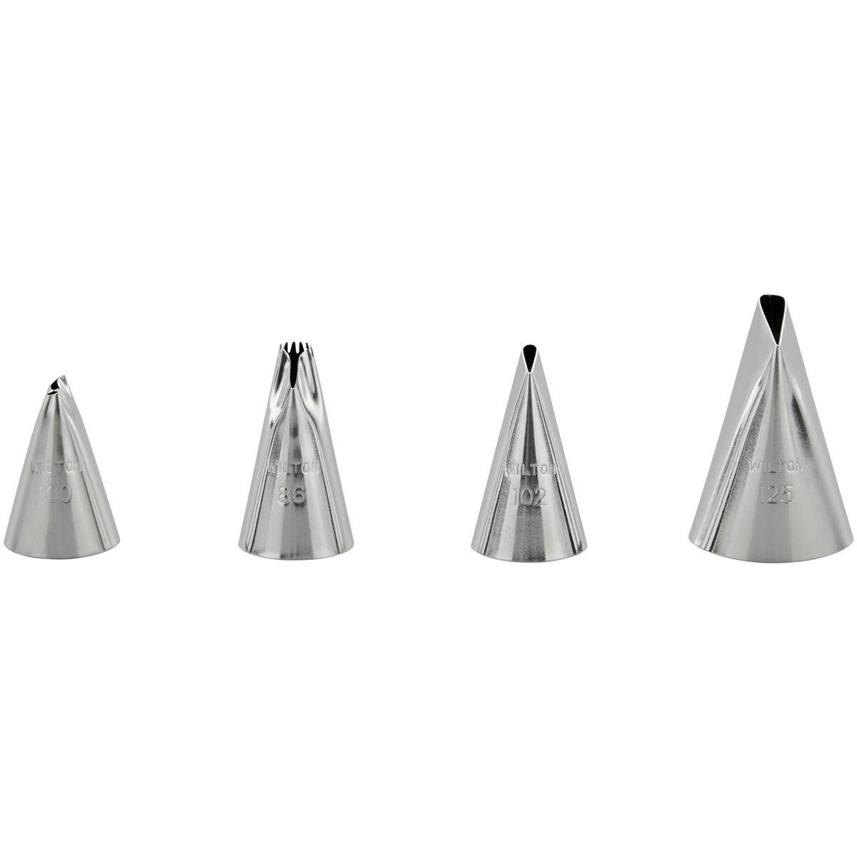 Wilton Decorating Tip Set Ruffles #86, #100, #102, #125