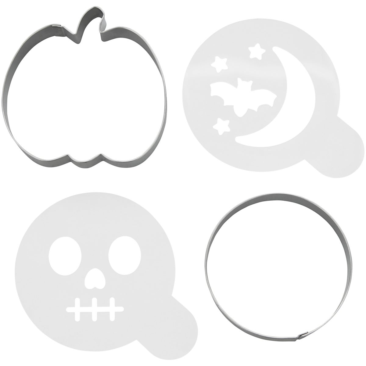 Wilton Uitsteker & Stencil Set Halloween Set/4