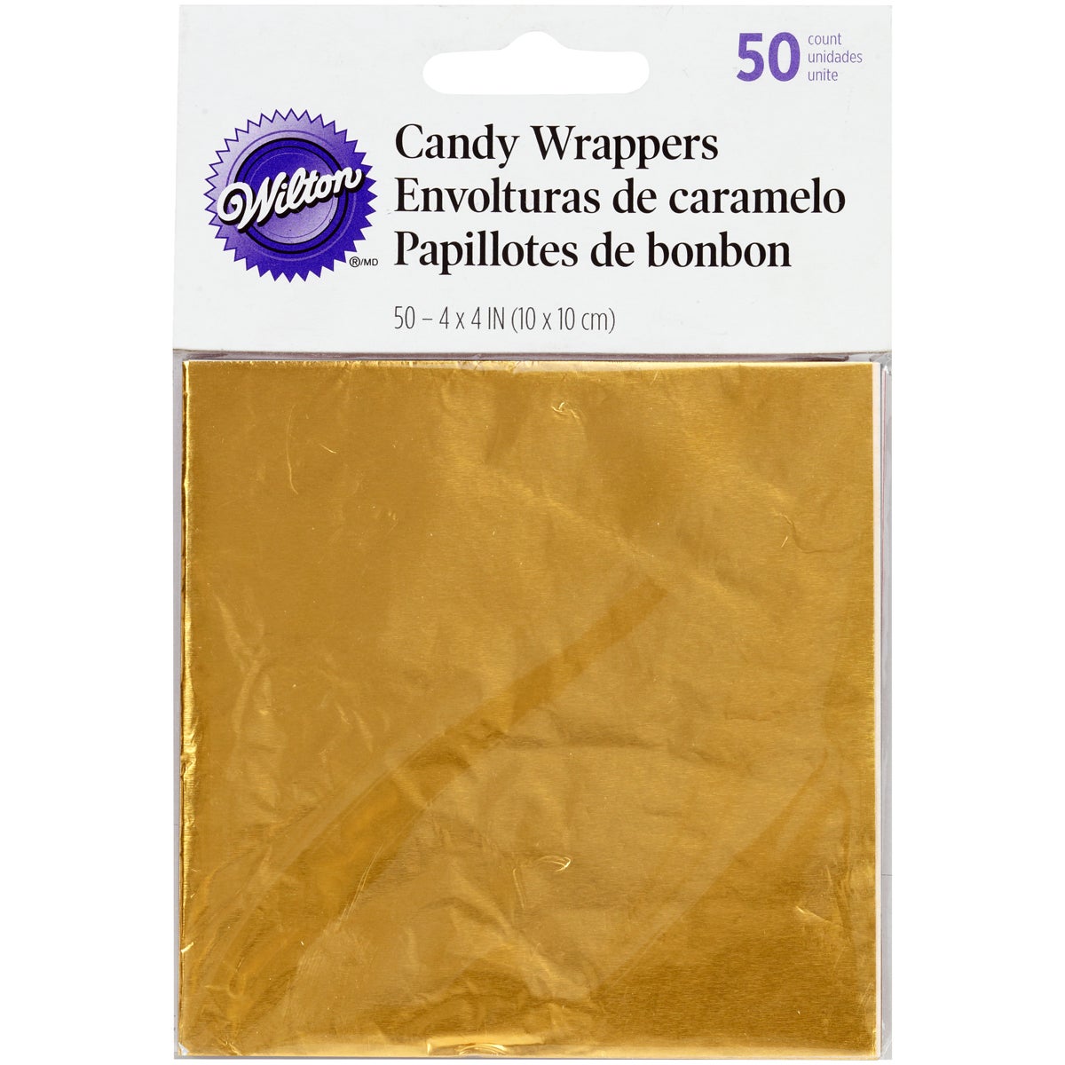 Wilton Foil Wrappers Gold pk/50
