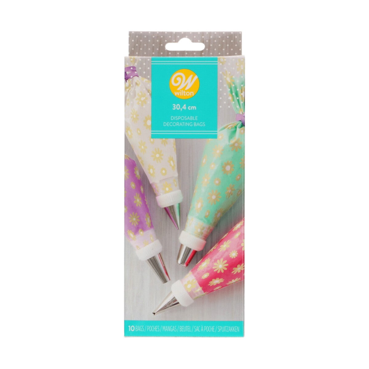 Wilton Spuitzakken 30cm Bloemen pk/10