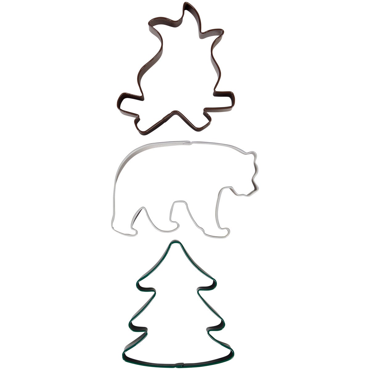 Wilton Cookie Cutters Fire/Bear/Tree Set/3