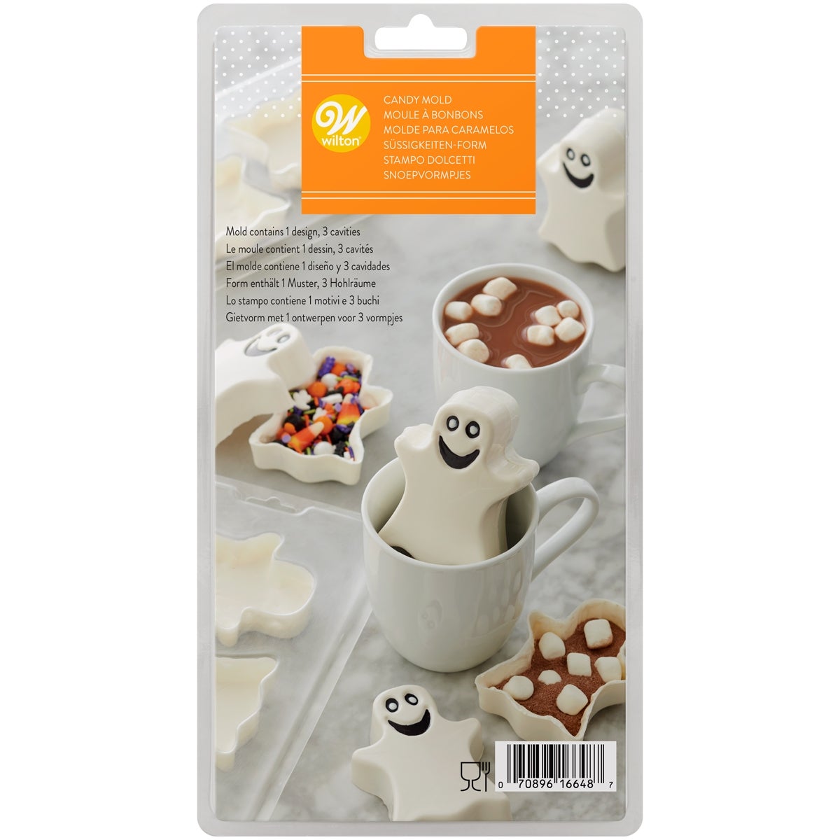 Wilton Candy Mold Choco Bomb Spook Set/2