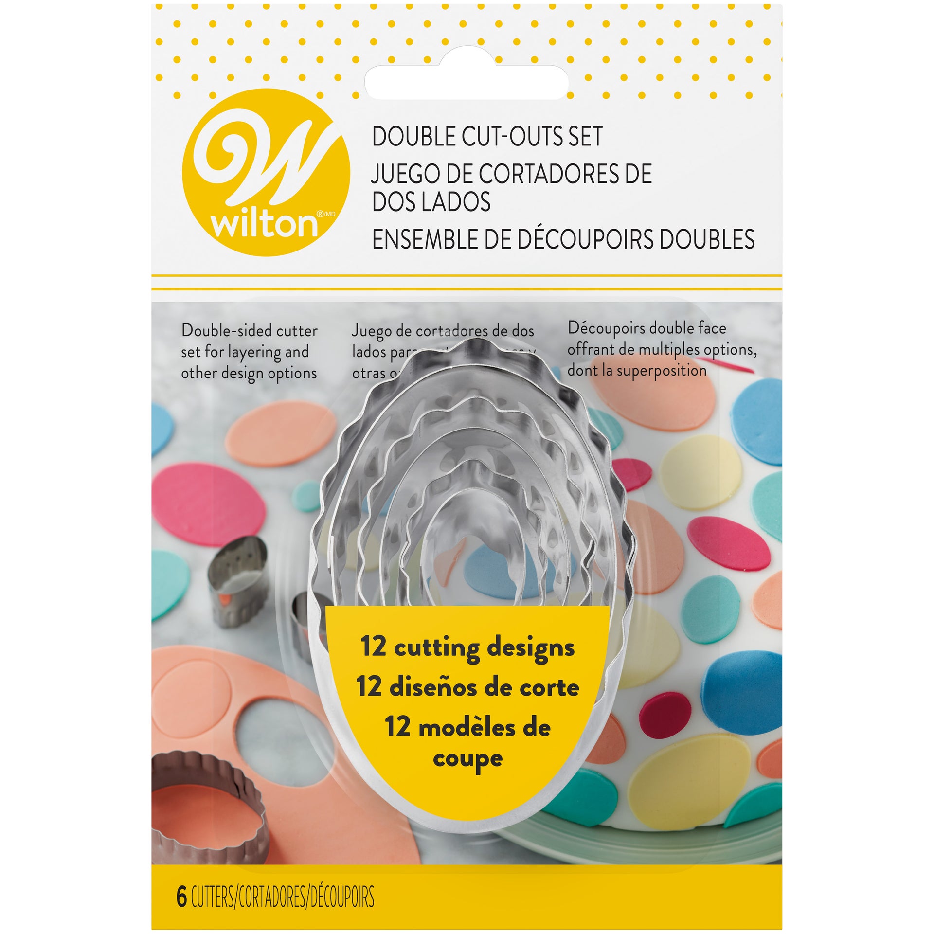 Wilton Dubbelzijdige Uitstekers Ovaal Set/6