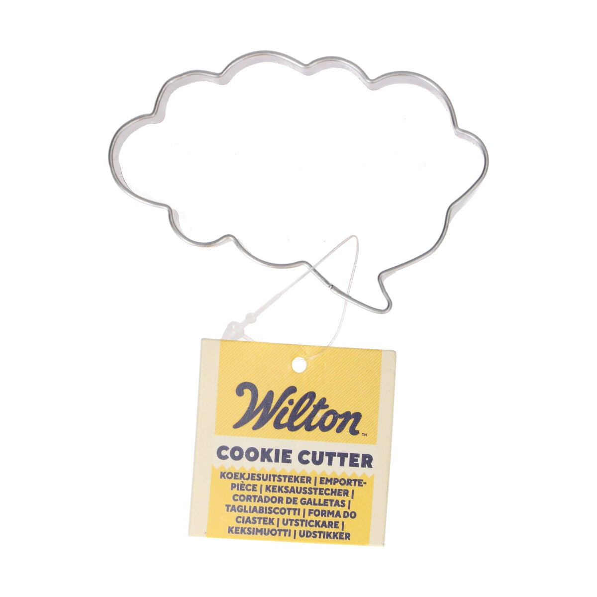 Wilton Koekjesuitsteker Tekstwolk 7,5 cm