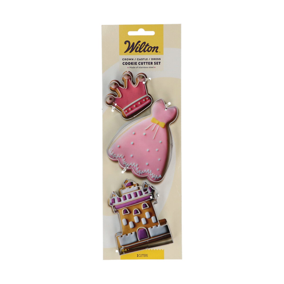 Wilton Koekjesuitsteker Kroon - Kasteel - Prinsessenjurk set/3