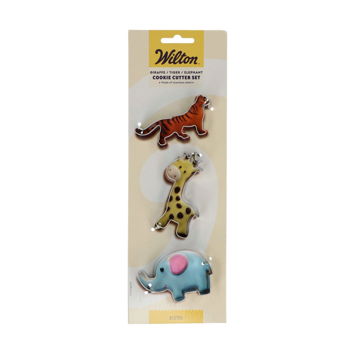 Wilton Koekjesuitsteker Giraf - Tijger - Olifant set/3