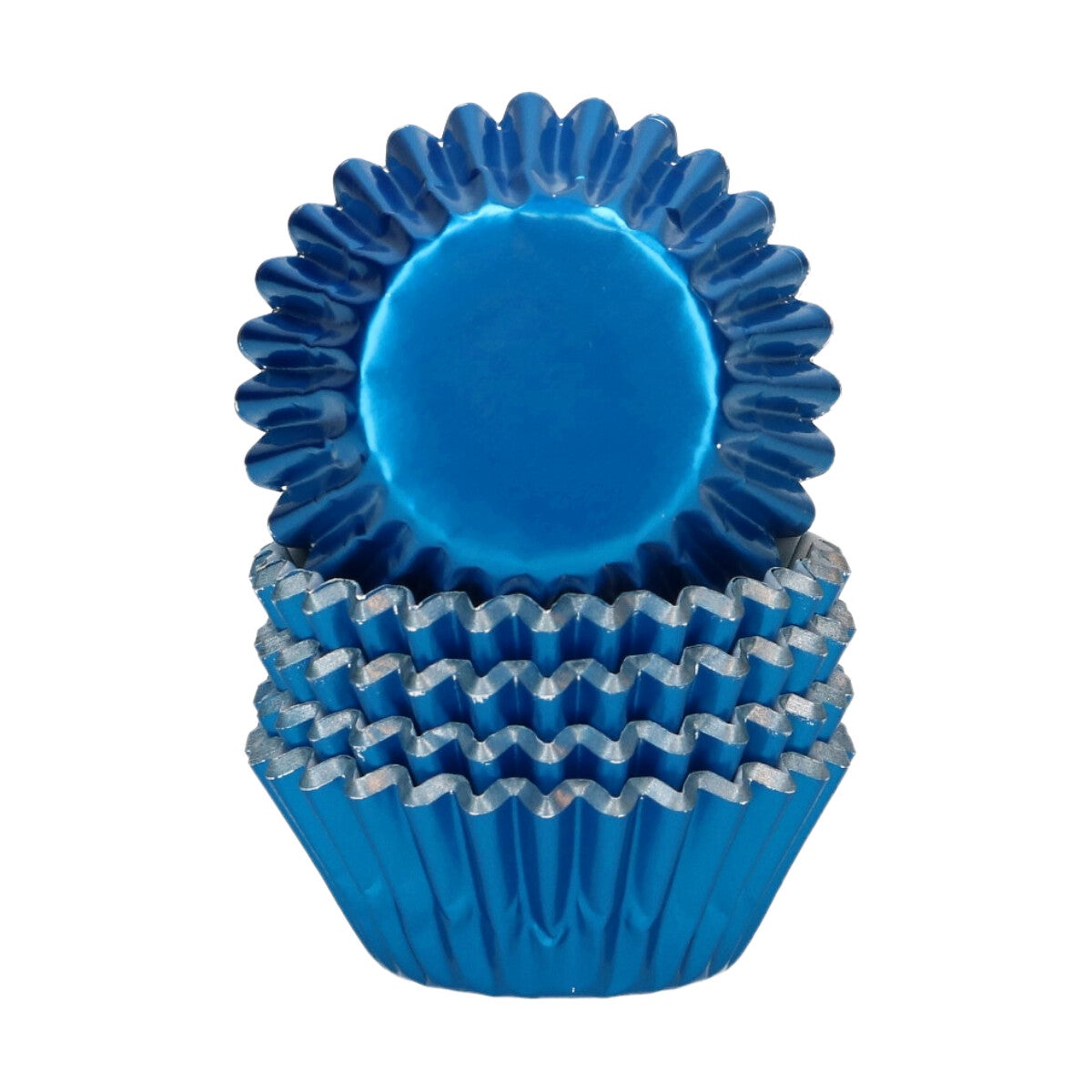 Wilton Mini Metallic Baking Cups Blauw set/160
