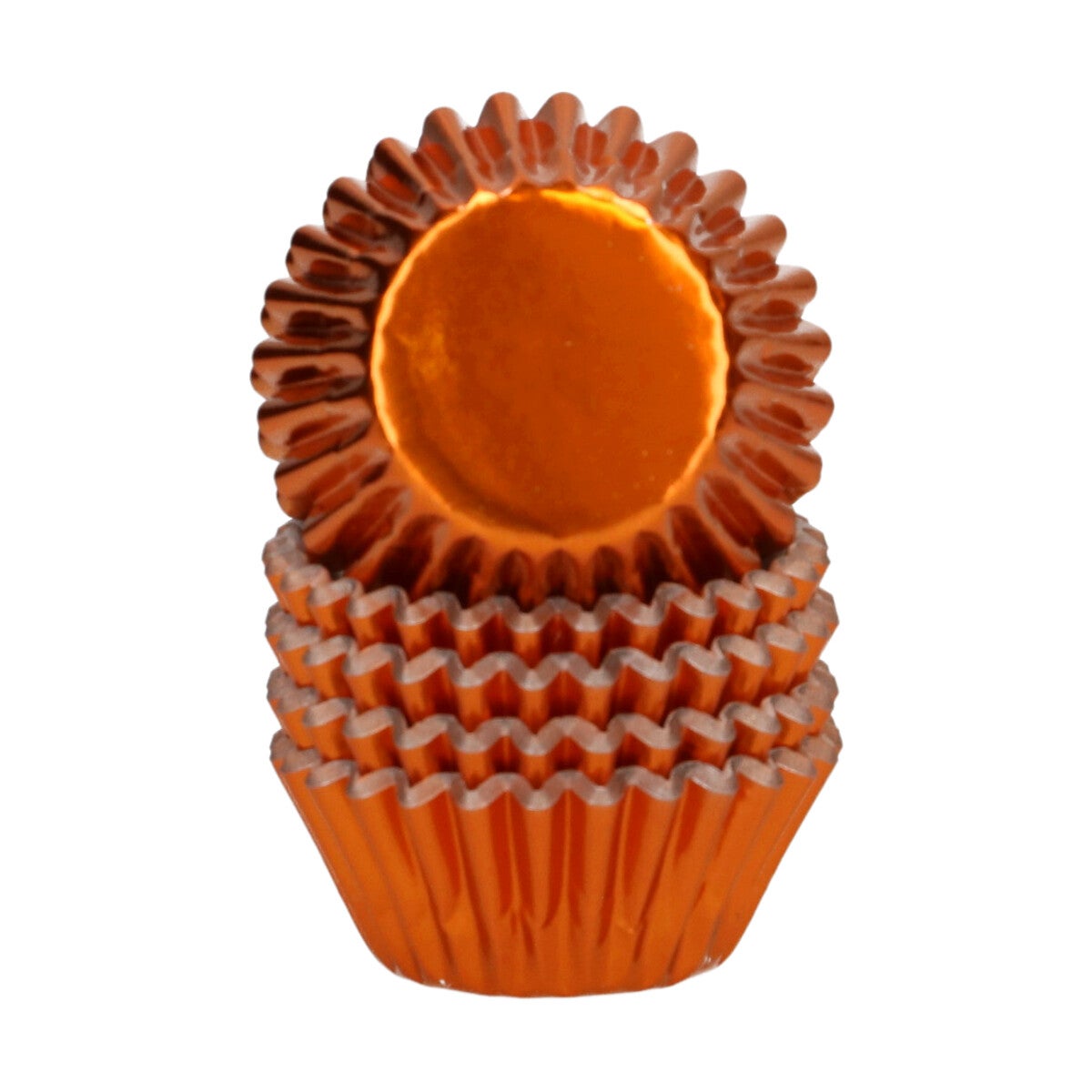 Wilton Mini Metallic Baking Cups Oranje set/160