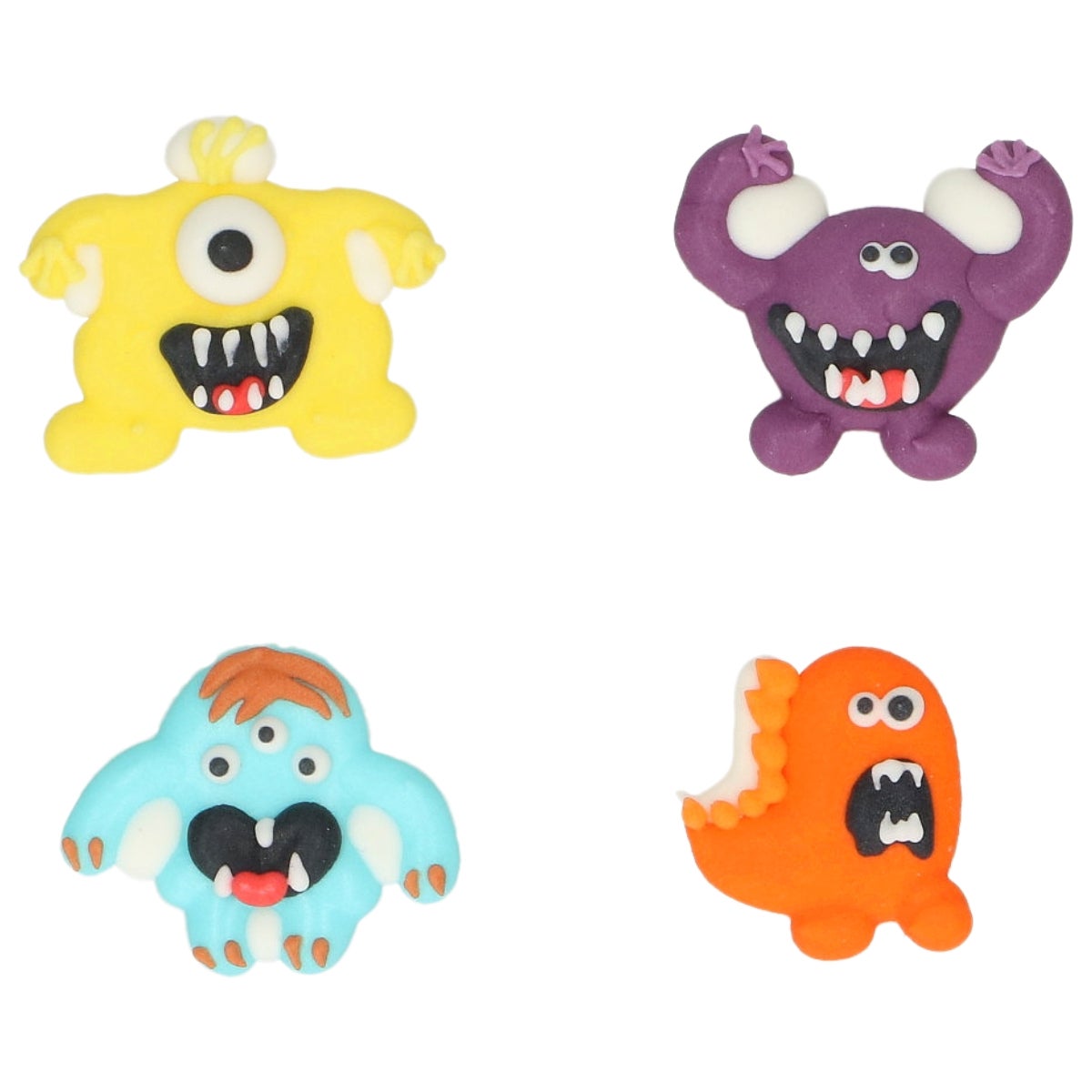 Wilton Suikerdecoraties Gekke Monsters set/8