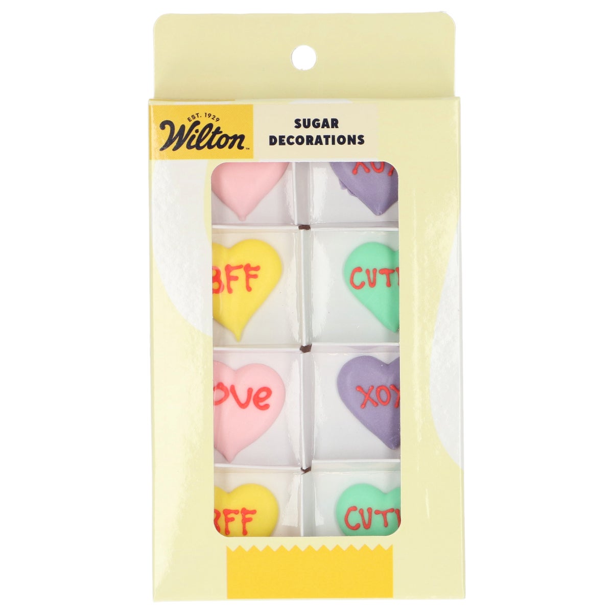 Wilton Suikerdecoraties Liefdesbriefjes set/8