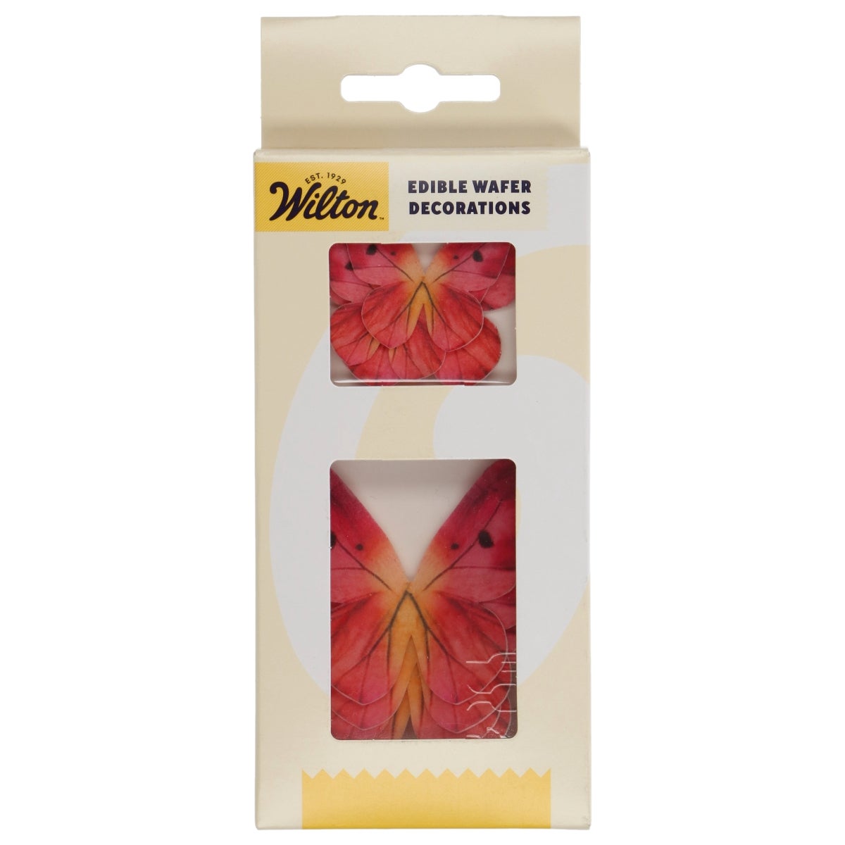 Wilton Eetbare Papieren Decoraties Vlinders Omre Roze set/8