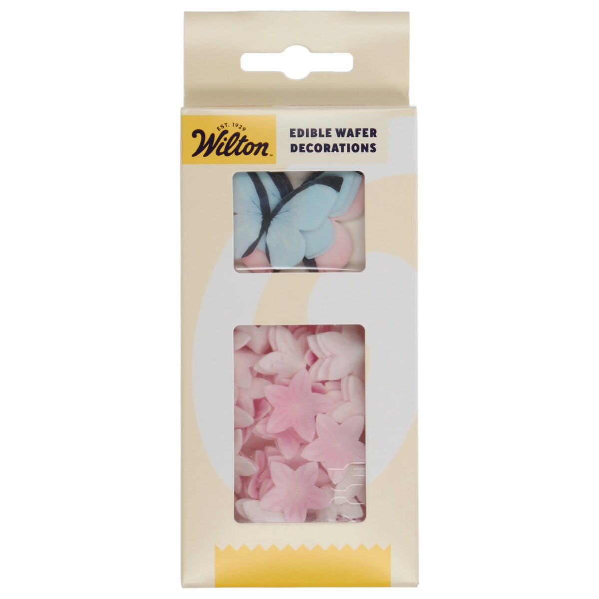 Wilton Eetbare Papieren Decoraties Bloemen & Vlinders Pastel Roze set/30