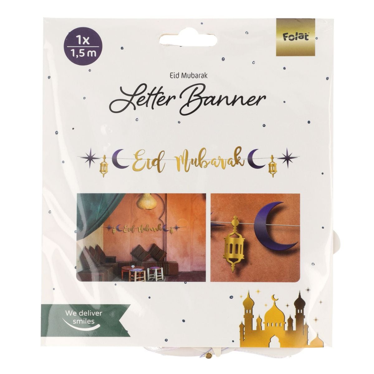 Folat Banner Eid Mubarak 1,5m