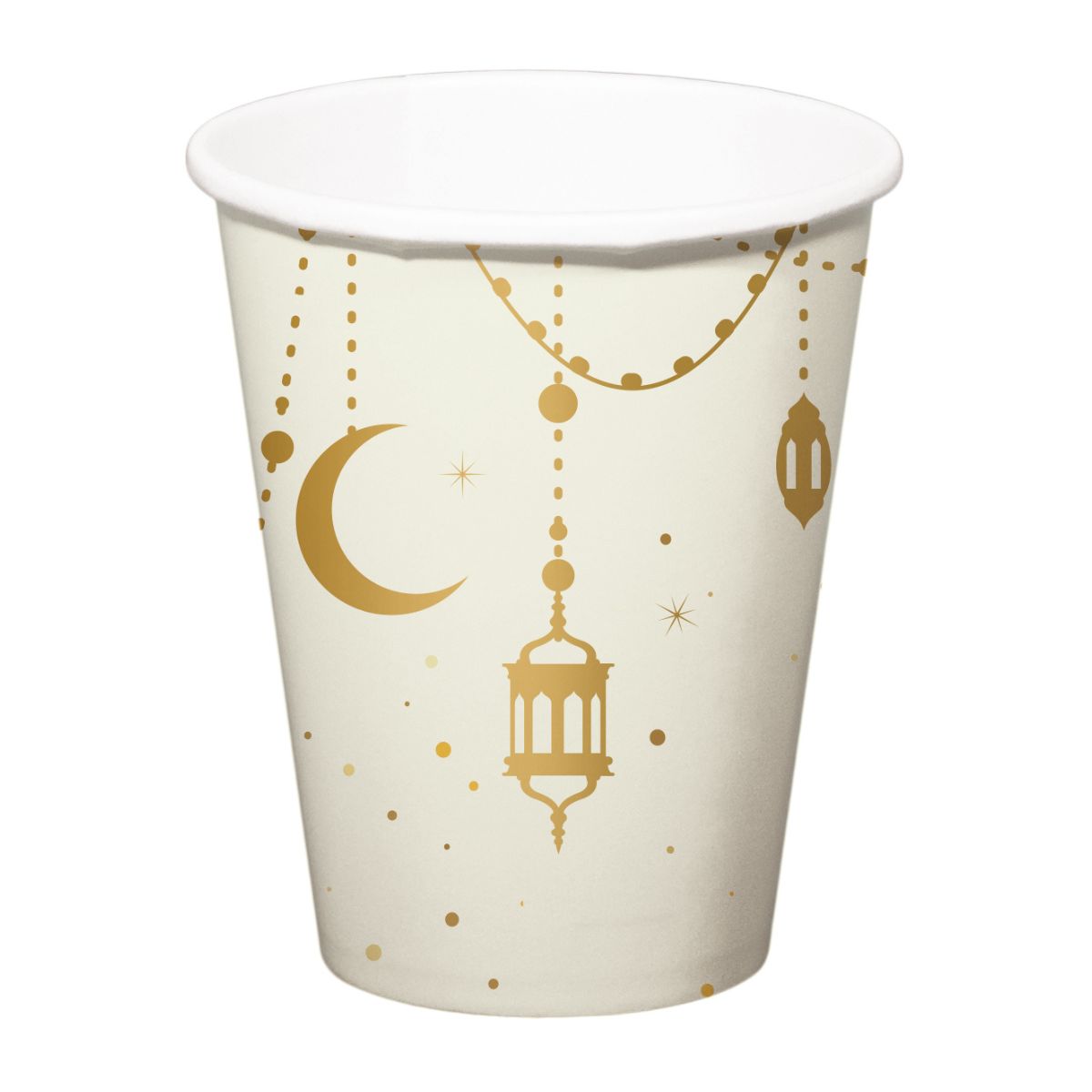 Folat Papieren Bekers Eid Mubarak 250ml pk/8