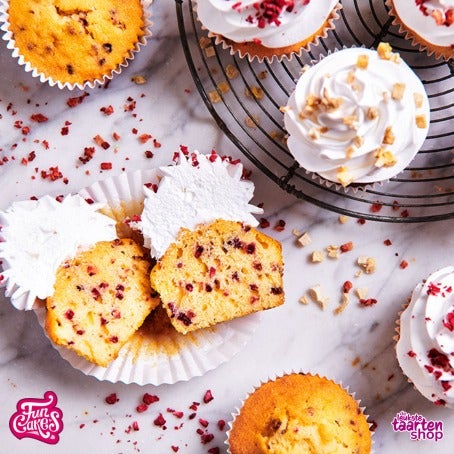 Cupcakes met Gevriesdroogd Fruit