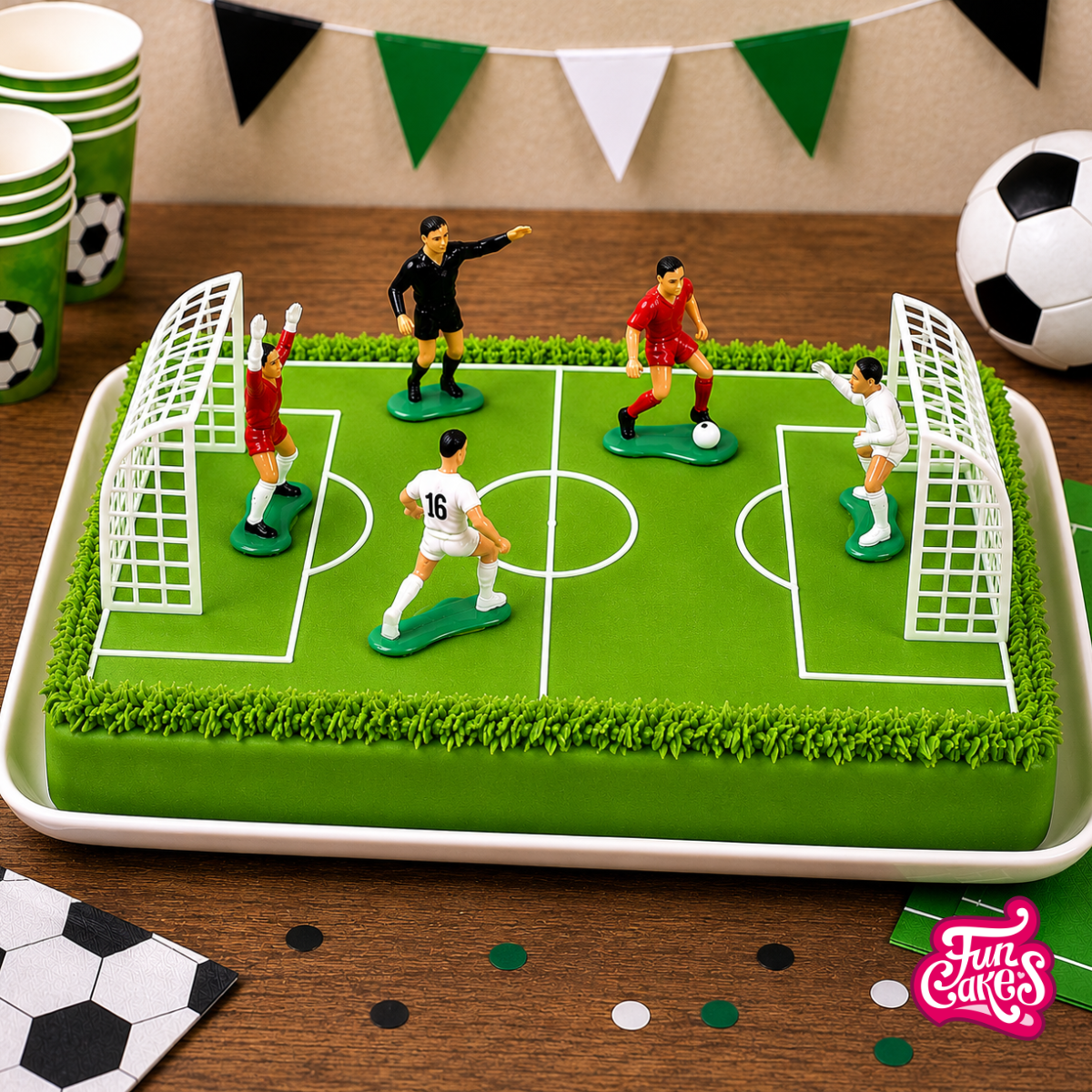 Voetbalveld-taart