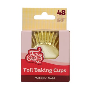 Baked with Love Folie Baking Cups Goud -50st Baked with Love Folie Baking Cups Goud -50st