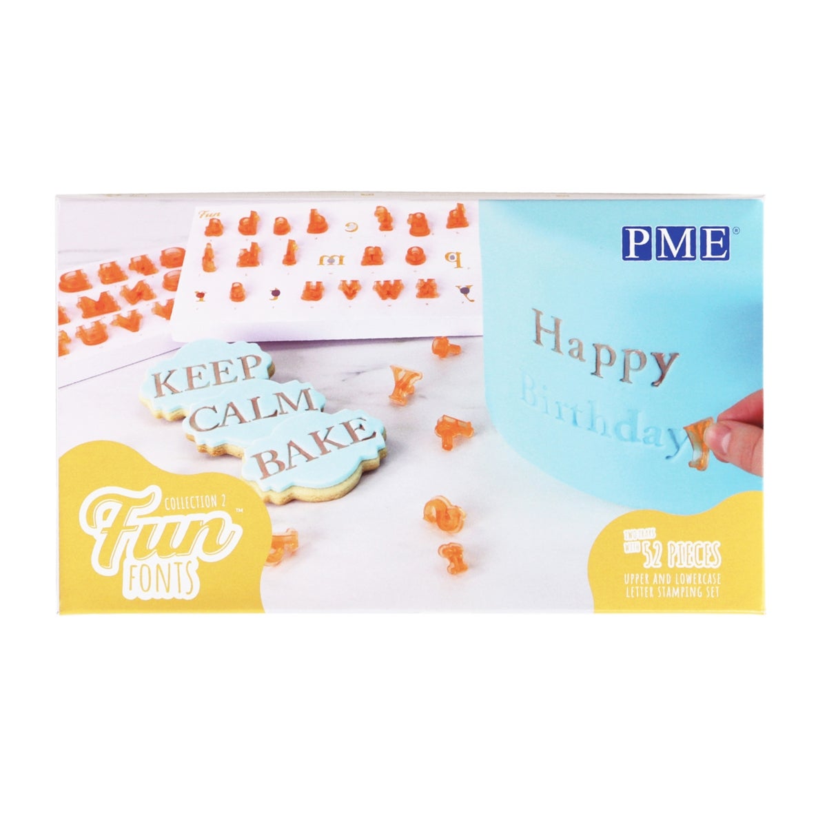 36 stuks letter-uitsteekvormpjes voor fondant