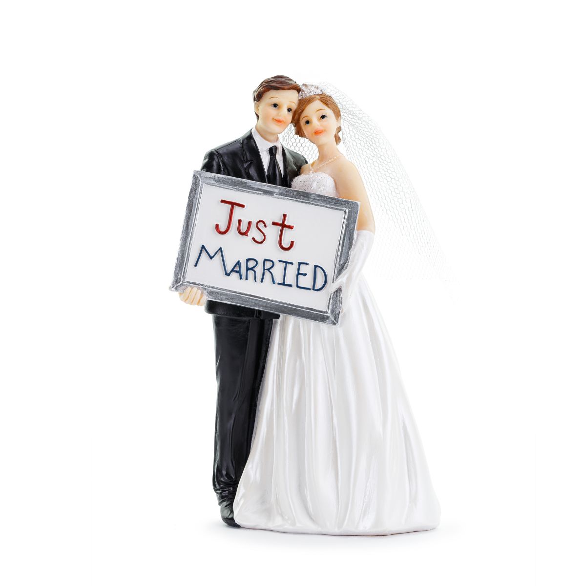 PartyDeco Cake Topper Just Married 14,5cm, image size:1200x1200