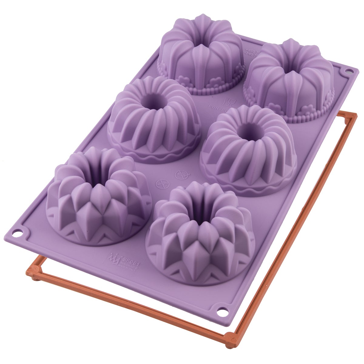 Moule à Kouglof Silicone 24 Cm - Moule Bundt Cake Antiadhésif - Idéal Pour Gâteaux, Savarin, Baba Au Rhum Et Gelée