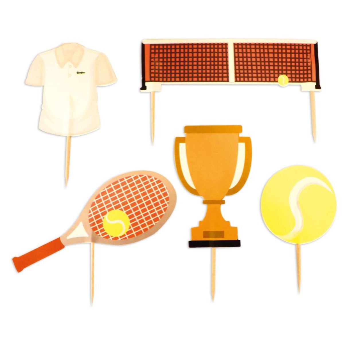 ScrapCooking Cake Topper Set Tennis - Happy Baking