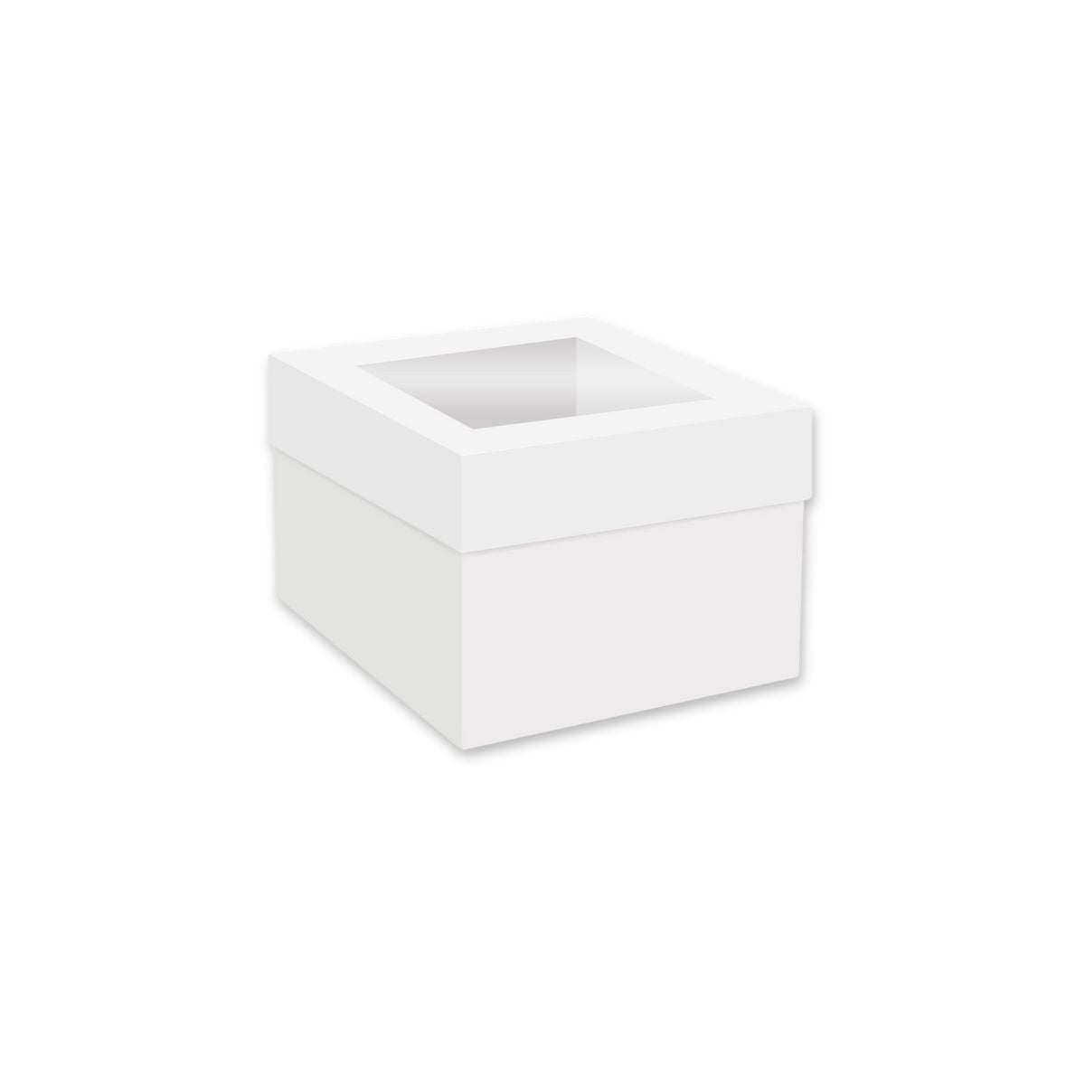 Lot De 5 Boîtes à Gâteau 30x30x20 Cm Avec Fenêtre + 5 Fonds - Carton Alimentaire Robuste Pour Transport