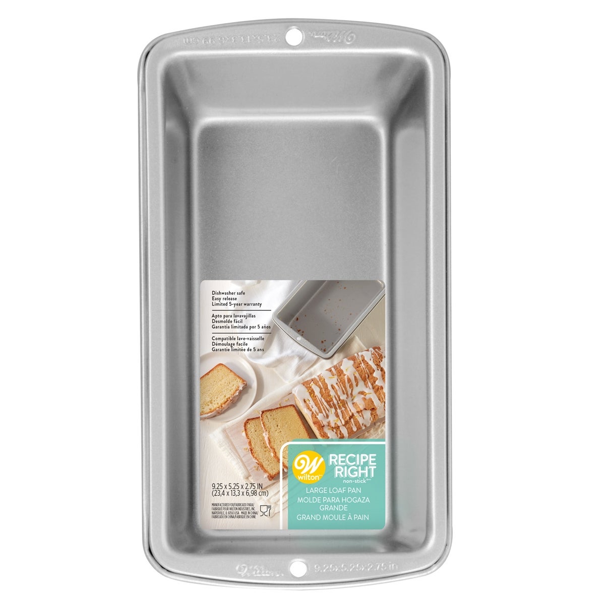 HaWare Broodbakvorm, 4-delige set, roestvrij staal, rechthoekig, brood, bakvorm voor sappig pluizig brood, cake, 23,5 x 12,6 x 6 cm, gezond en